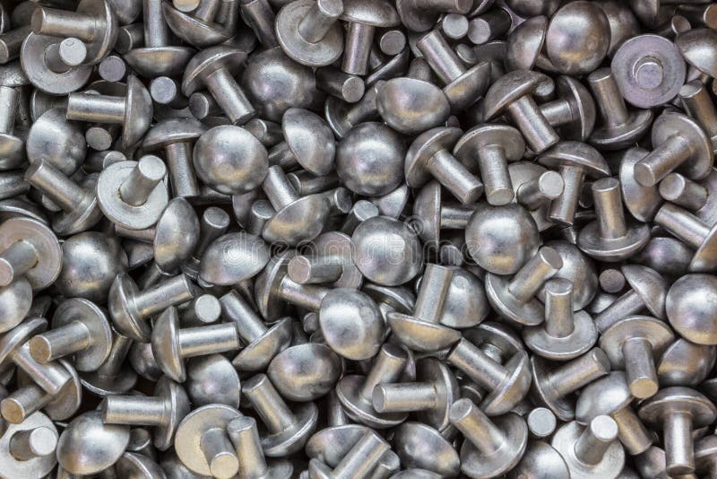 Rivet Heads in Rusted Steel Stock Image Image of hammered, iron 2346009