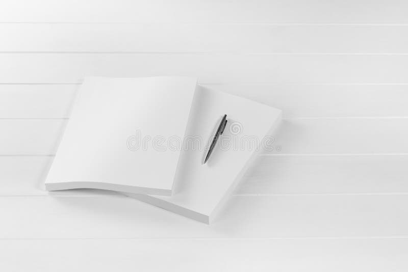 Rivista, manifesto, opuscolo o aletta di filatoio del modello isolati su fondo bianco immagine stock Rivista, manifesto, opuscolo o aletta di filatoio del modello isolati su fondo bianco immagine stock
