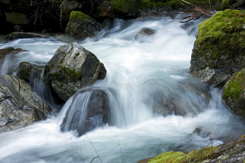 Rivière de montagne photographie stock libre de droits Rivière de montagne photographie stock libre de droits
