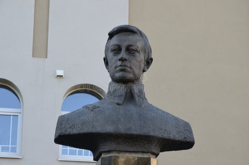 .Monument to Simon Petlyura petliura, the main chieftain of the troops and fleet of the Ukrainian People`s Republic