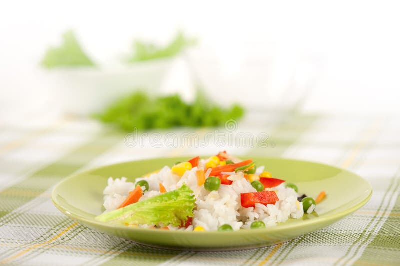 Riz et légumes