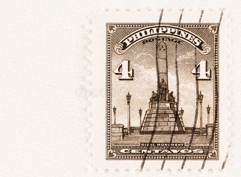 Rizal Monument on Philippines  Postage Stamp of 1948