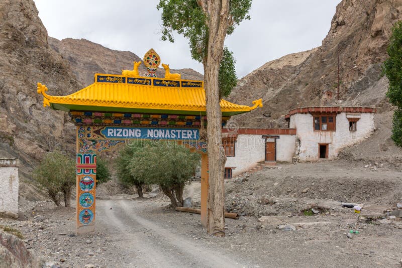 Rizong buddhist monastery near Leh, Ladakh royalty free stock images