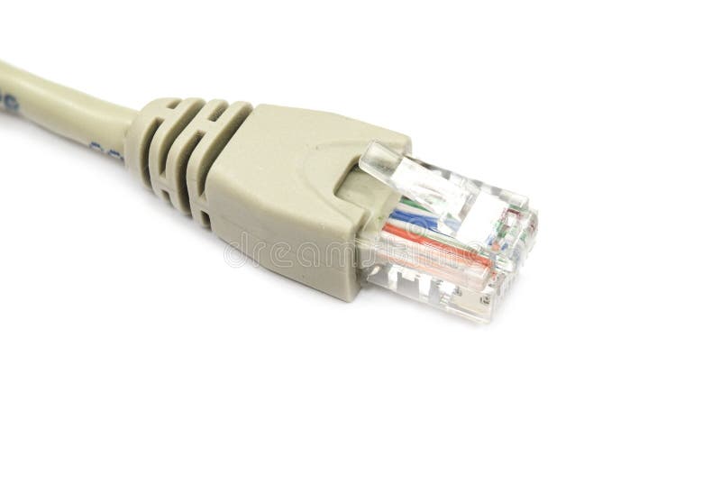 RJ45 Lan cable head stock photo. Image of data, electronic 132060008