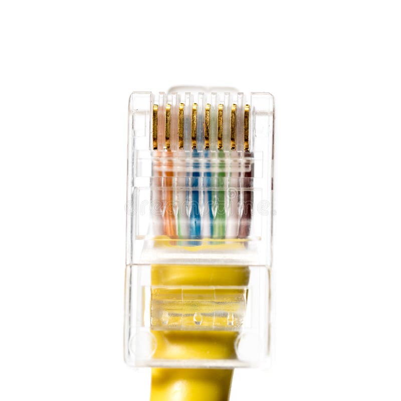 RJ45 καλώδιο δικτύων στοκ εικόνα RJ45 καλώδιο δικτύων στοκ εικόνα