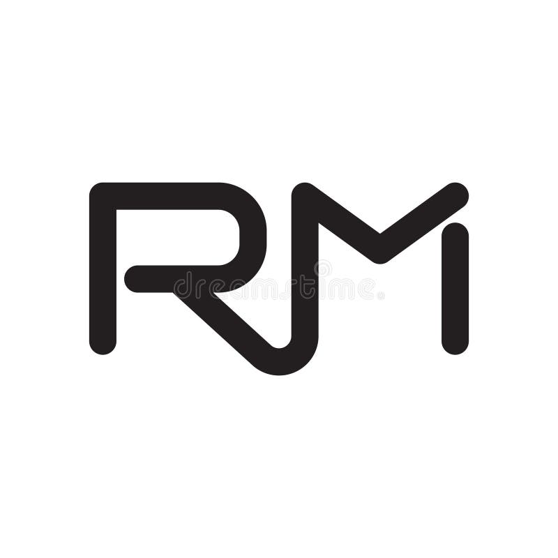 Rm Initial Letter Vector Logo Icon Stock Vector Illustration of