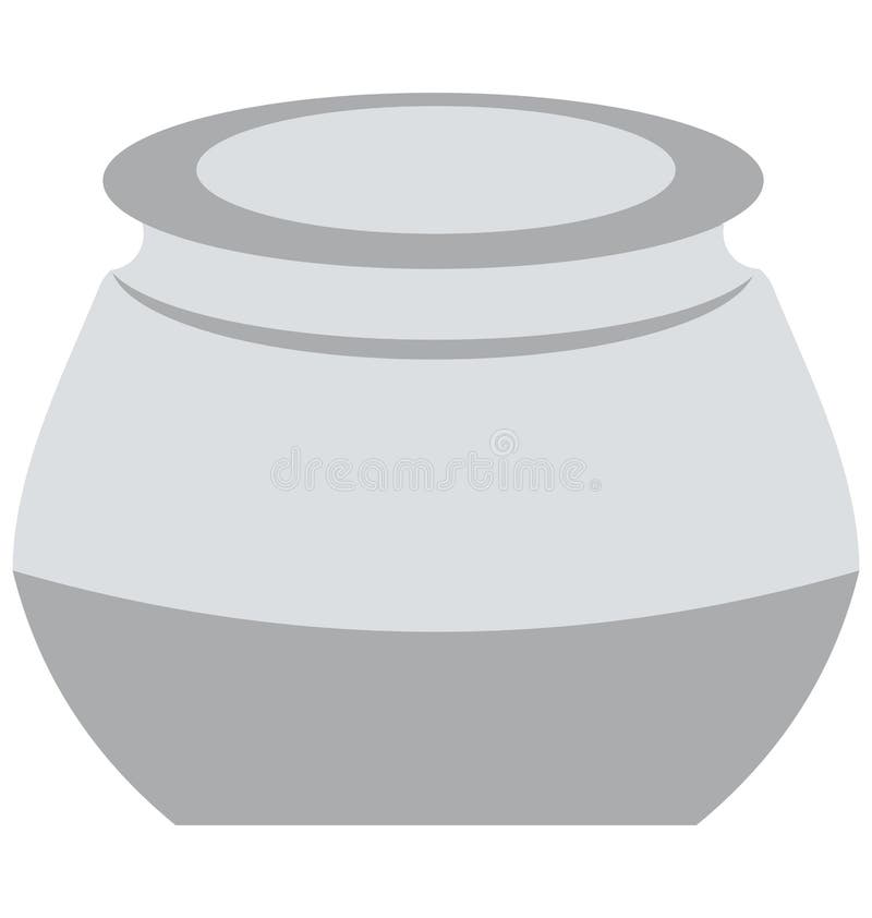 Cauldron Isolated Vector Icon editable stock illustration