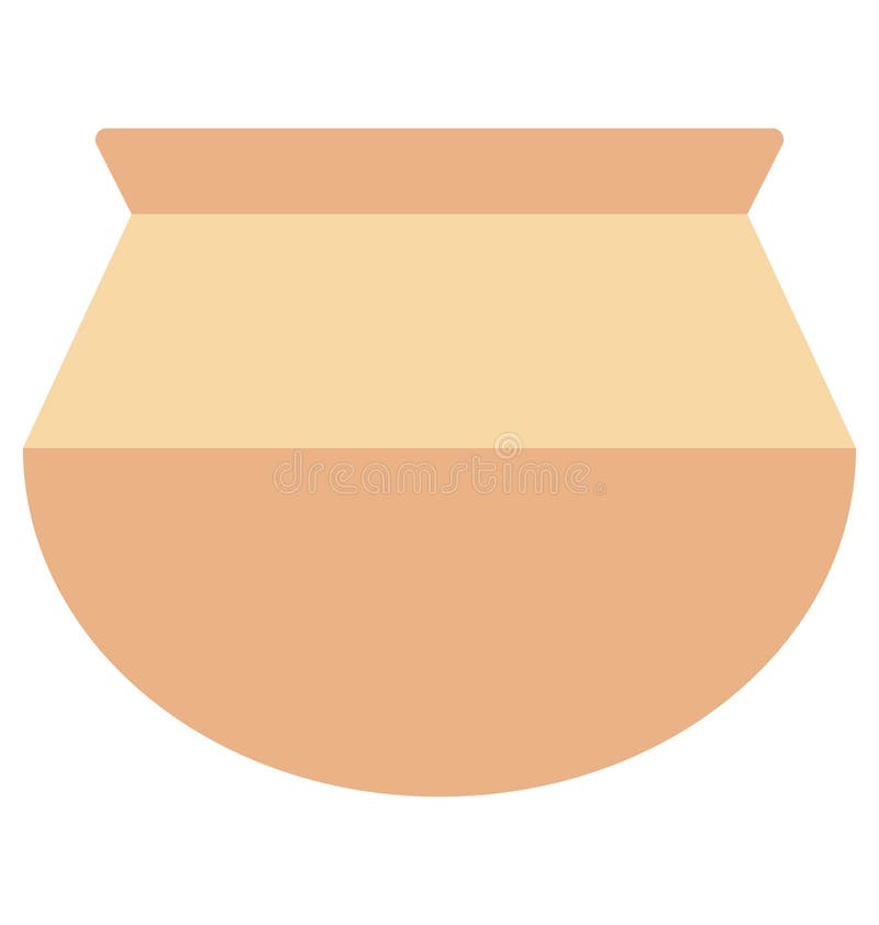 Cauldron Isolated Vector Icon editable royalty free illustration