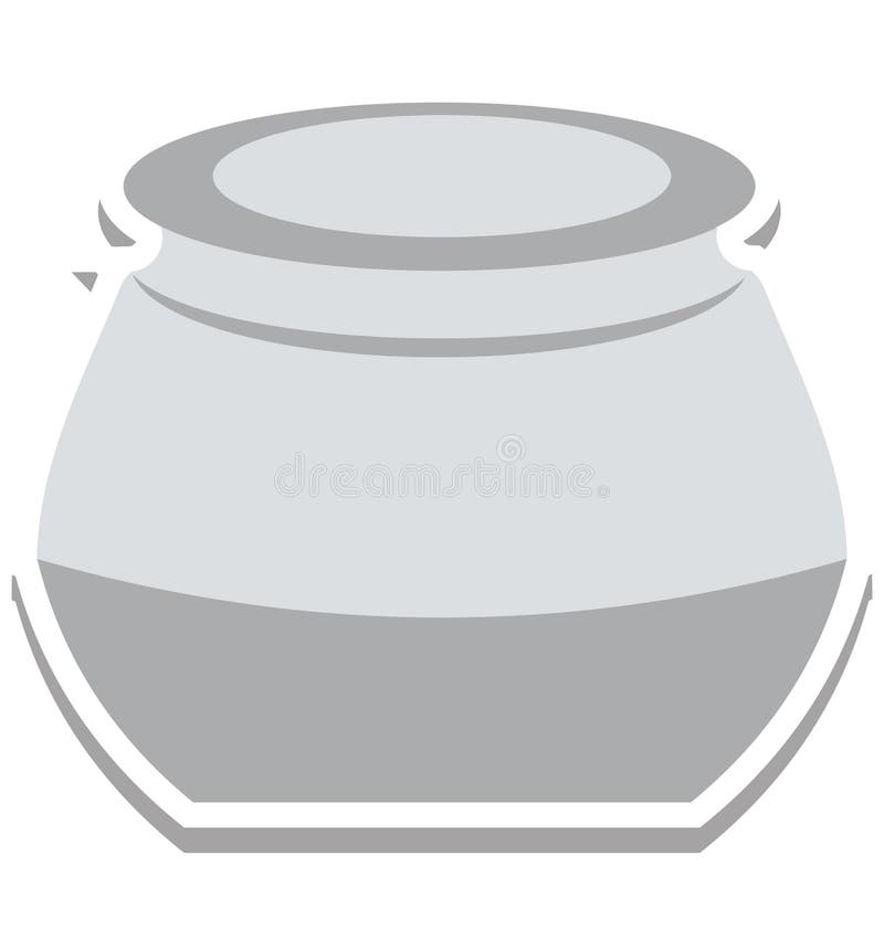 Cauldron Isolated Vector Icon editable royalty free illustration