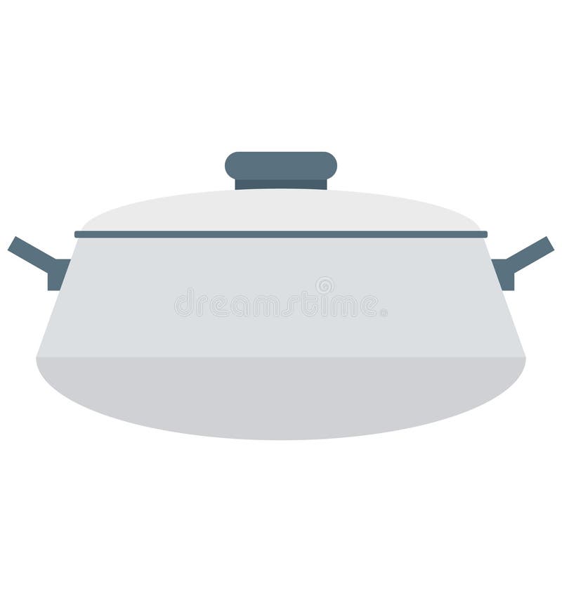 Cooking Pan Isolated Vector Icon editable vector illustration
