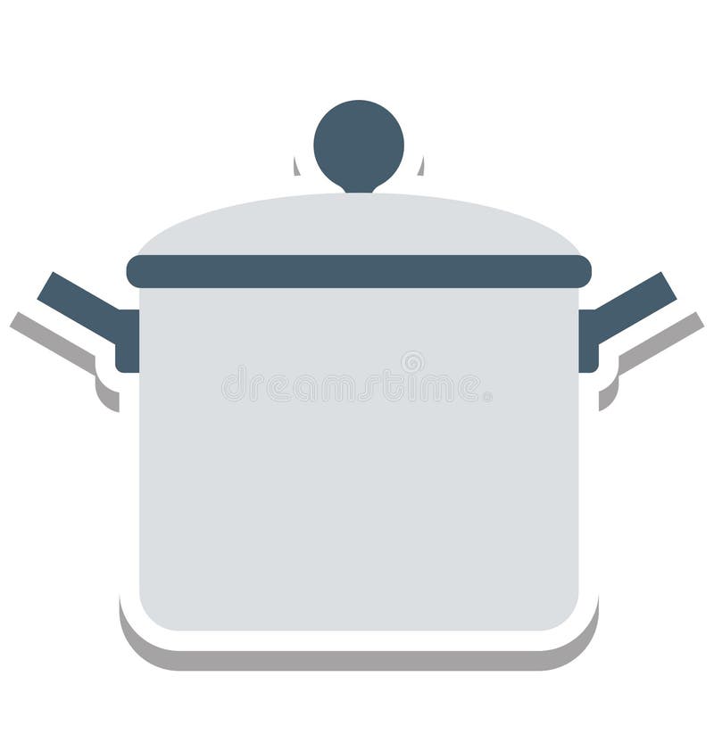 Cooking Pan Isolated Vector Icon editable stock illustration