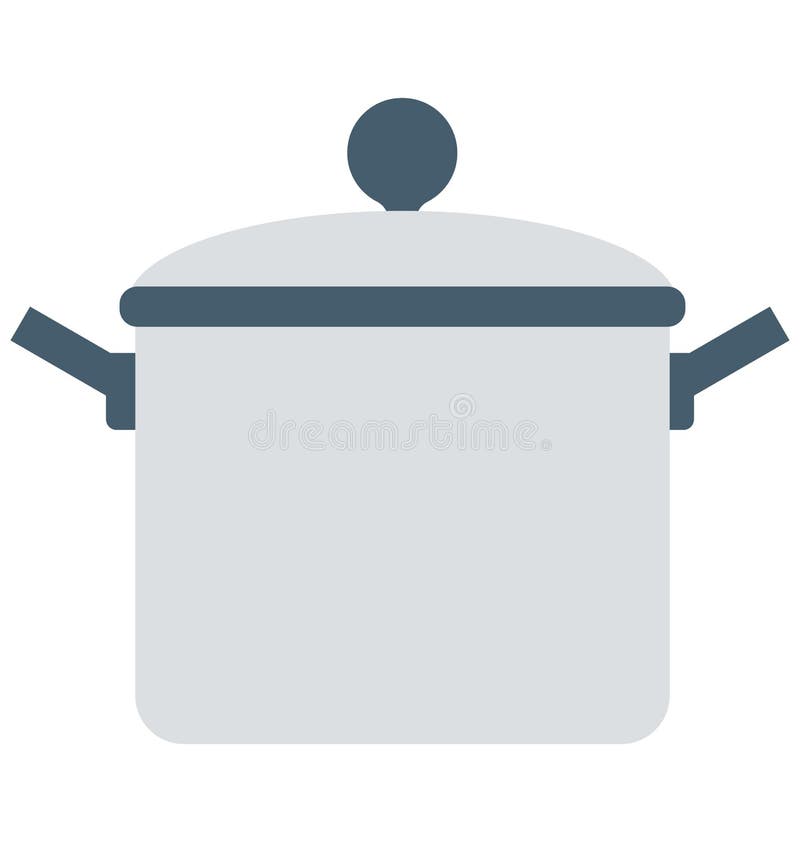 Cooking Pan Isolated Vector Icon editable royalty free illustration
