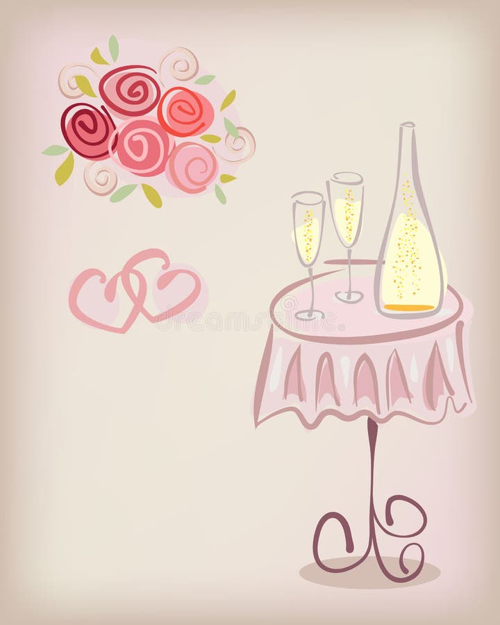 ro för förälskelse för kortchampagnegåva stock illustrationer ro för förälskelse för kortchampagnegåva stock illustrationer