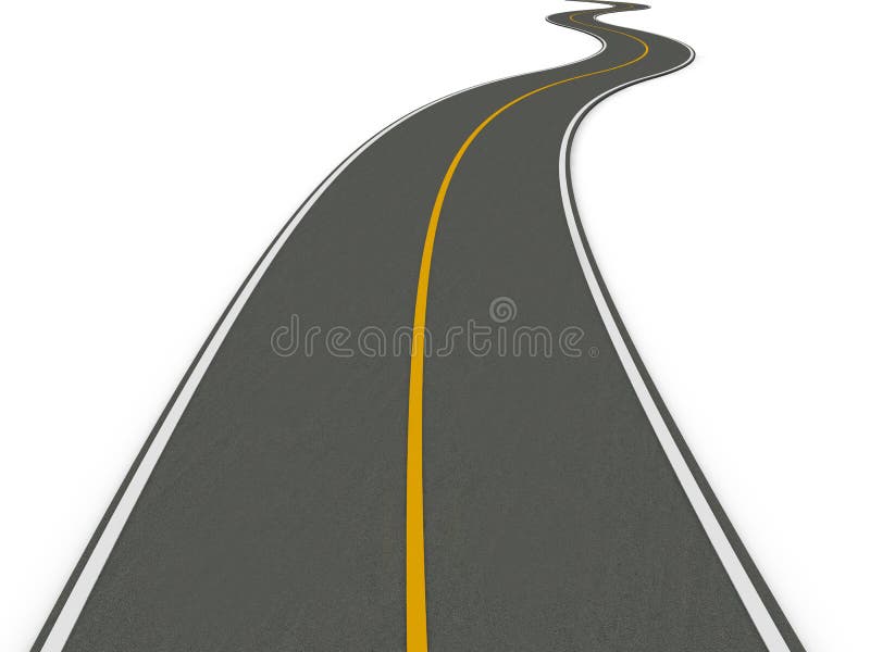 Twisty road stock illustration. Illustration of driveway - 16292744