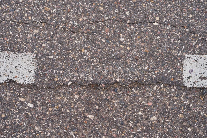 The Road with Asphalt Coating and Line Markings Stock Image Image of