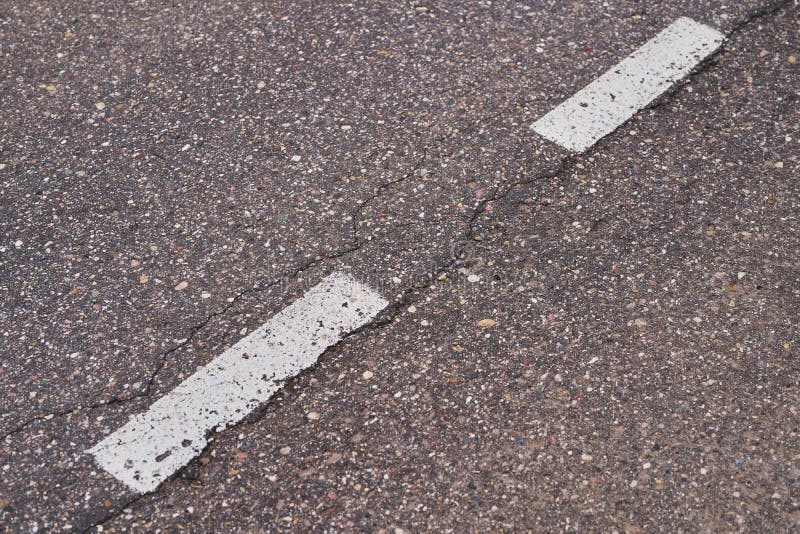 The Road with Asphalt Coating and Line Markings Stock Photo Image of
