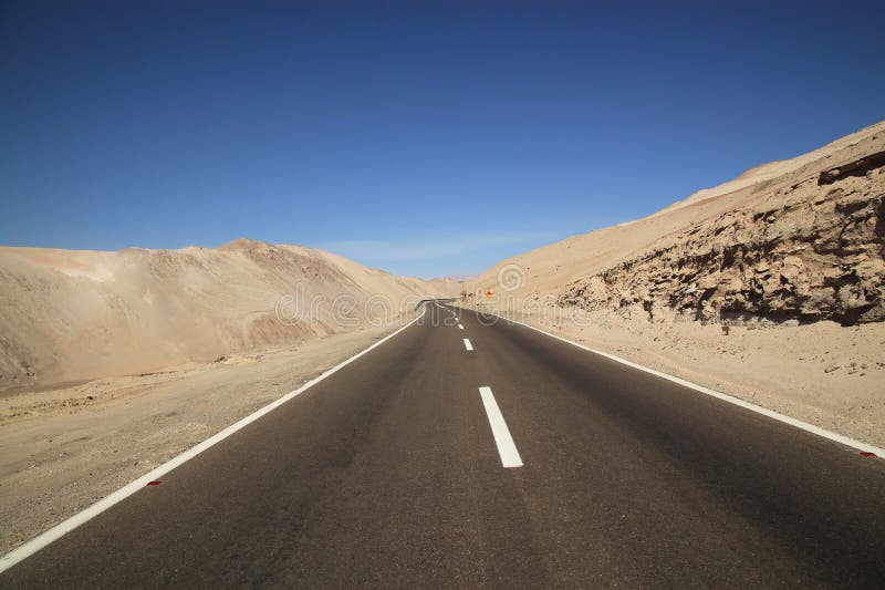 Road through the Atacama Desert, Chile