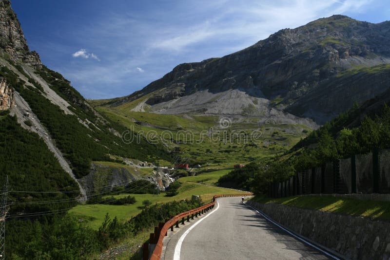 Road from Bormio to Passo Stelvio