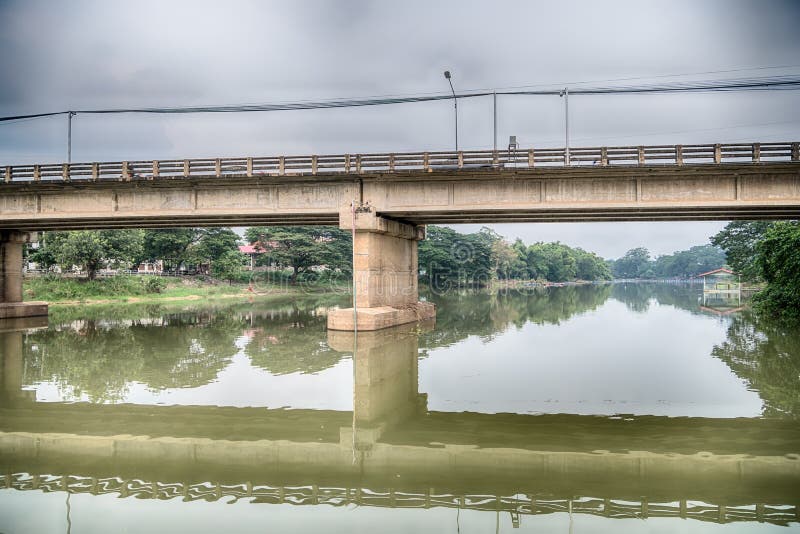 Road Bridge Across the Lake in Forests Stock Photo Image of nature, bridge 83012018