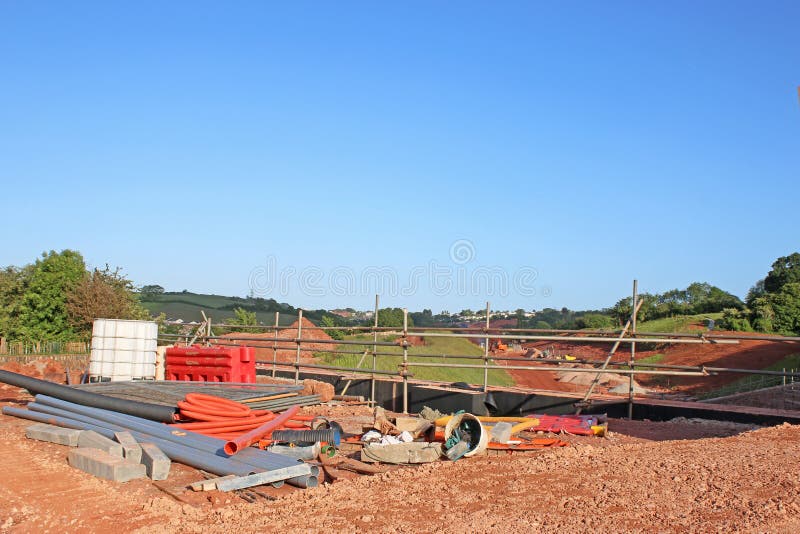 Road bridge under construction royalty free stock image Road bridge under construction royalty free stock image