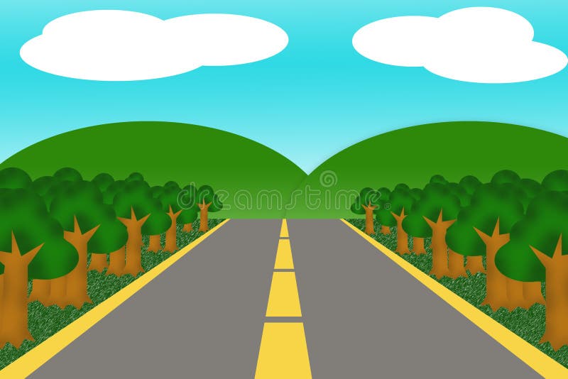 Road Cartoon Stock Illustration - Image: 47341889