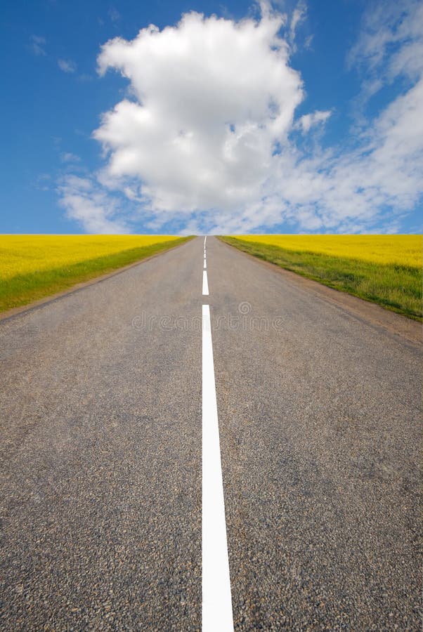 Road and clouds