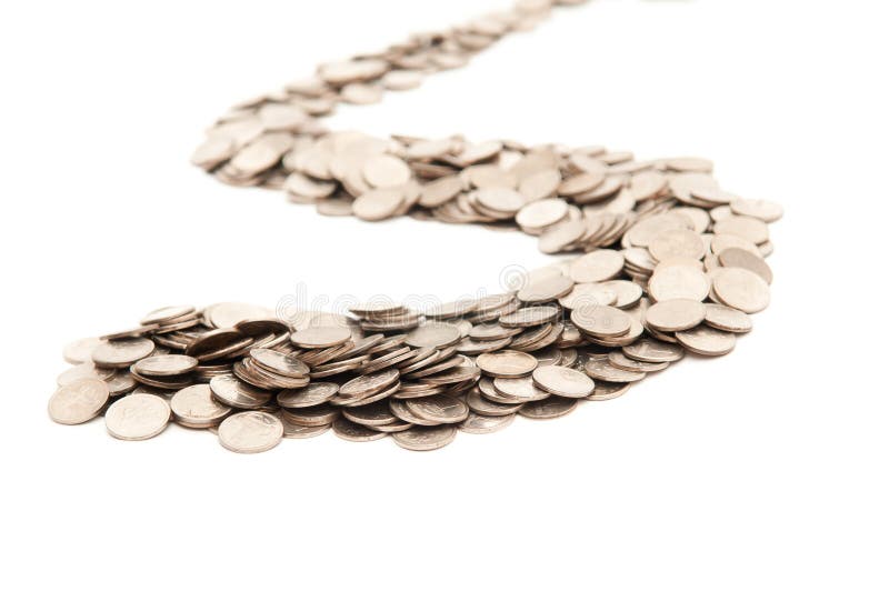 The road from coins stock image. Image of finance, market 20052471