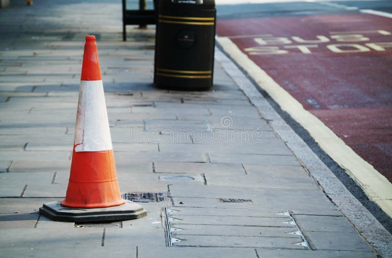 Road cone stock photo. Image of outdoors, pavement, traffic 34031618