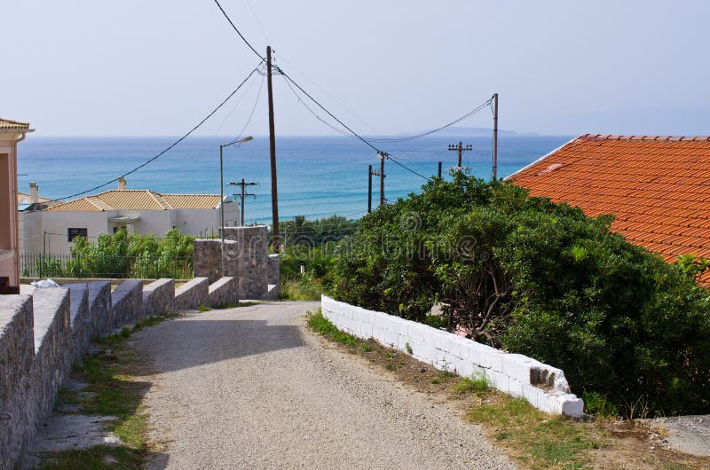 Road on Corfu island, Greece