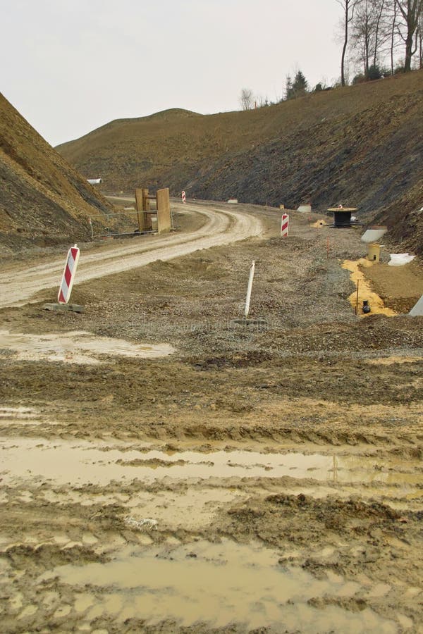 Road Cut stock image. Image of huge, laser, earth, environment 8412473