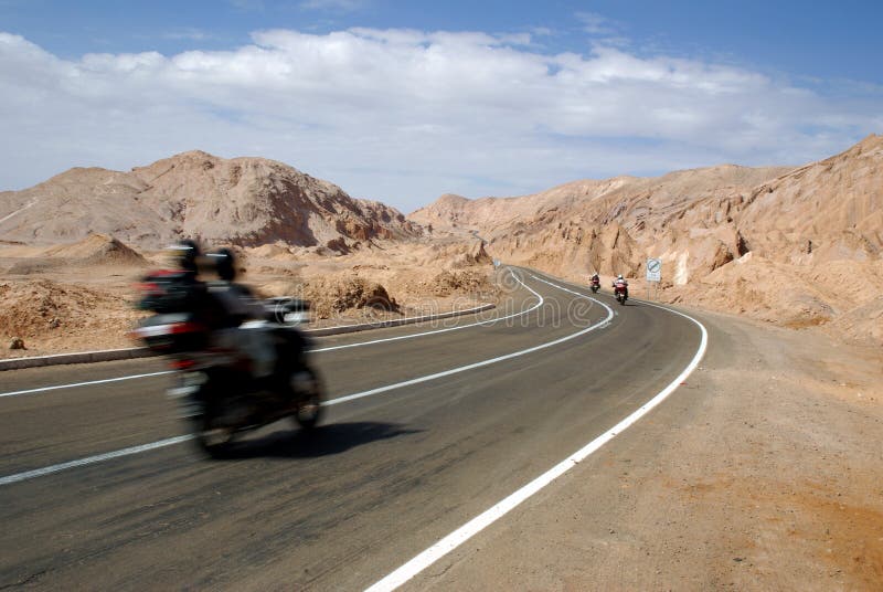 Road in desert, Atacama, Chile