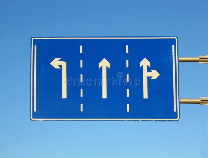 Road Direction Arrow stock photo. Image of highway, road 26353152