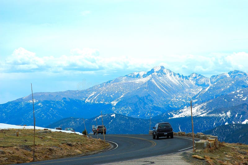 A road in Estes Park