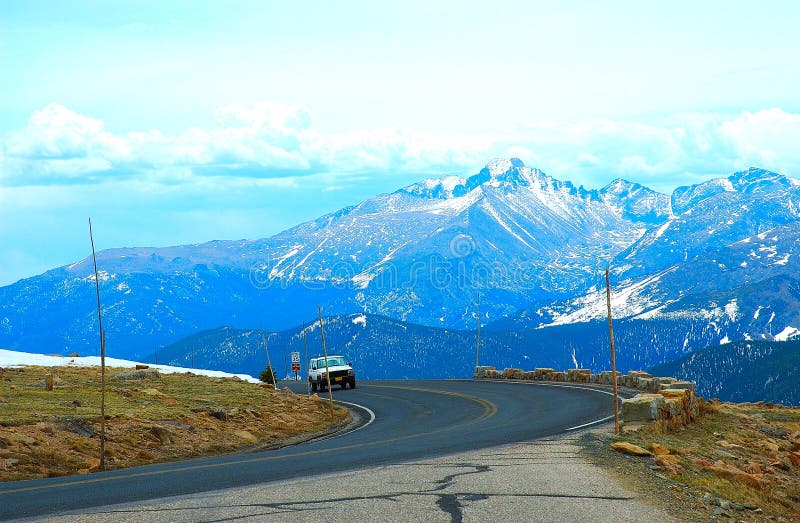 A road in Estes Park