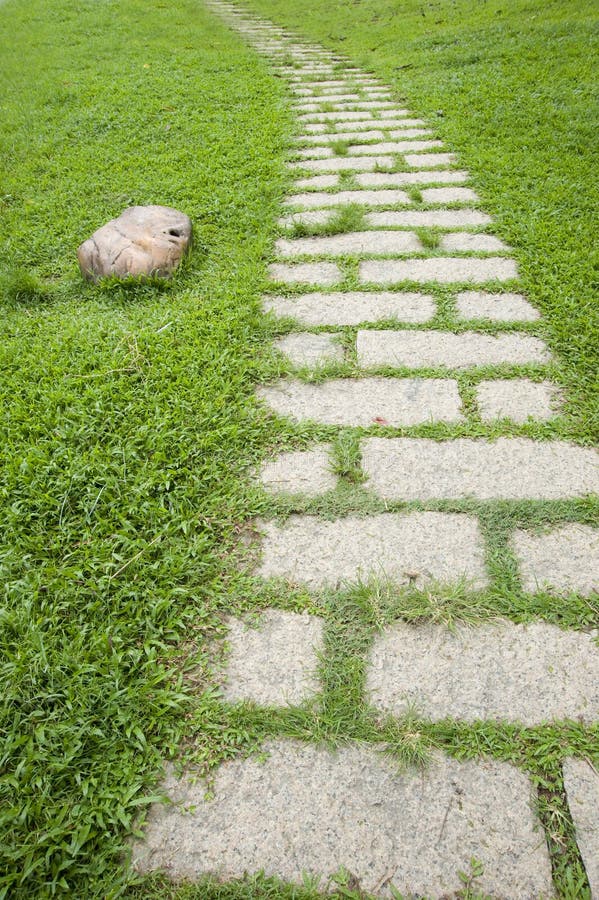 Road in garden