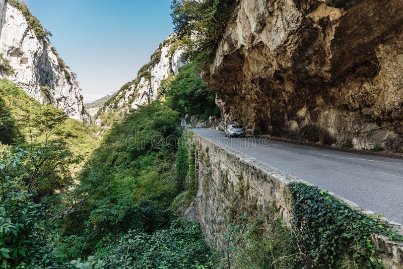 Road in gorge in the Alpes-Maritimes