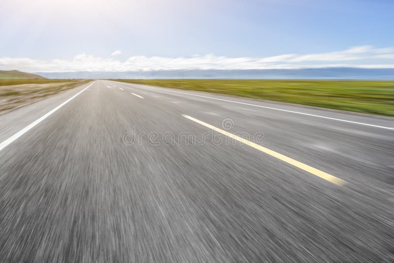 Road on grassland stock image. Image of center, green 127605767