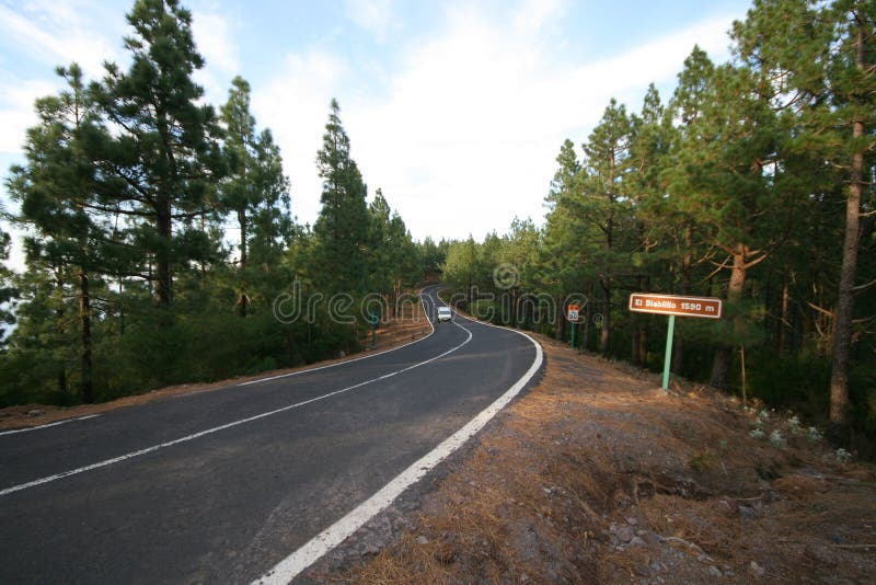 Road in hills