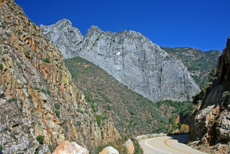 Road in Kings Canyon stock photo Road in Kings Canyon stock photo