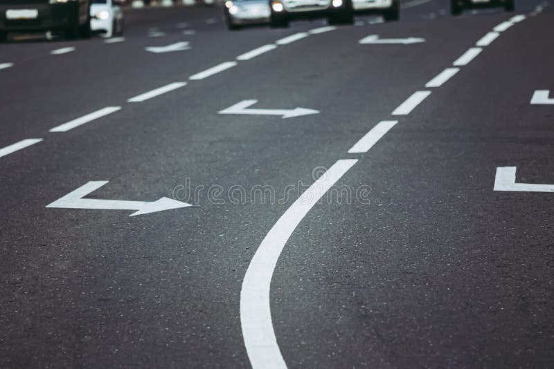 Road Marking on the Highway Stock Photo Image of street, white 182864544