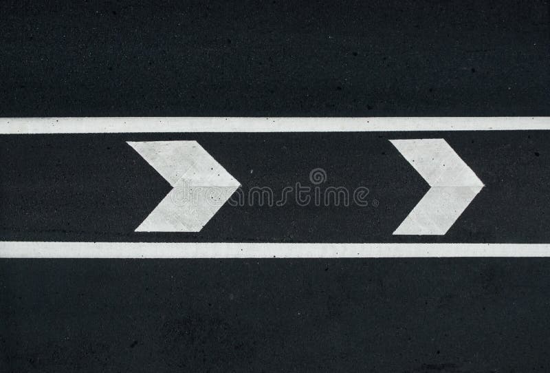 Road marking: white stock photo