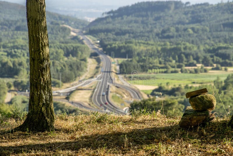 Road from Monforte de Lemos to BÃ³veda in Lugo, High performance road. Road from Monforte de Lemos to BÃ³veda in Lugo, High performance road