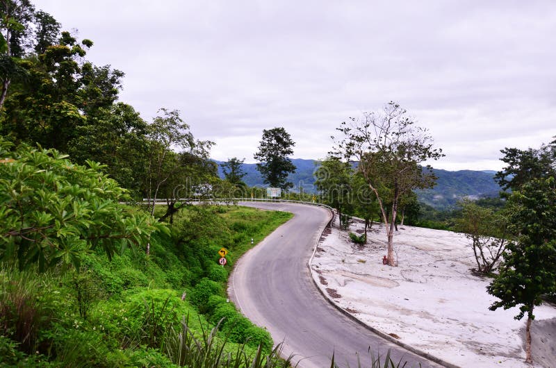Road on Mountain To Pai at Mae Hong Son Thailand Stock Image - Image of