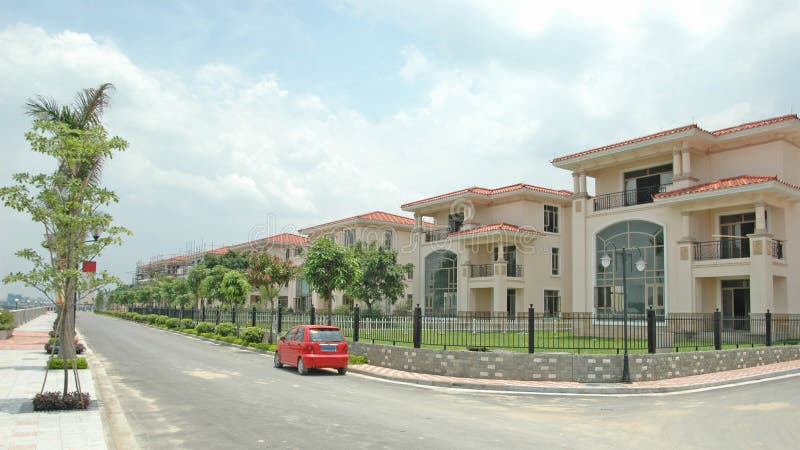 A road in the residential quarters