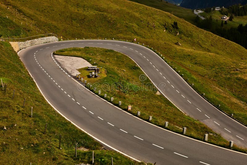 Serpentine road stock image. Image of tourism, scenery 4480959