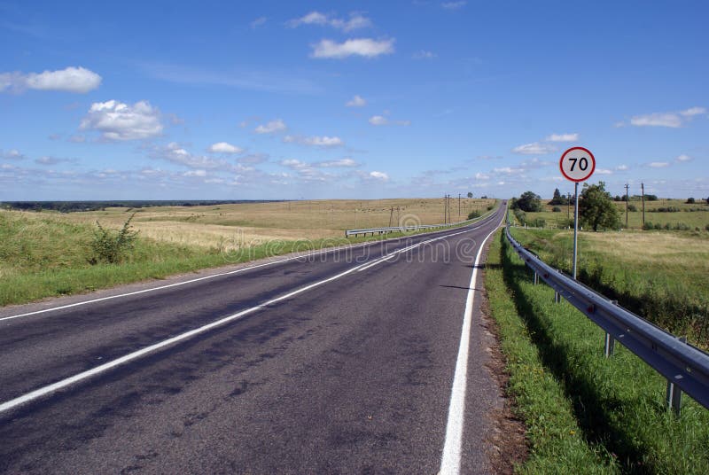 Road and sign