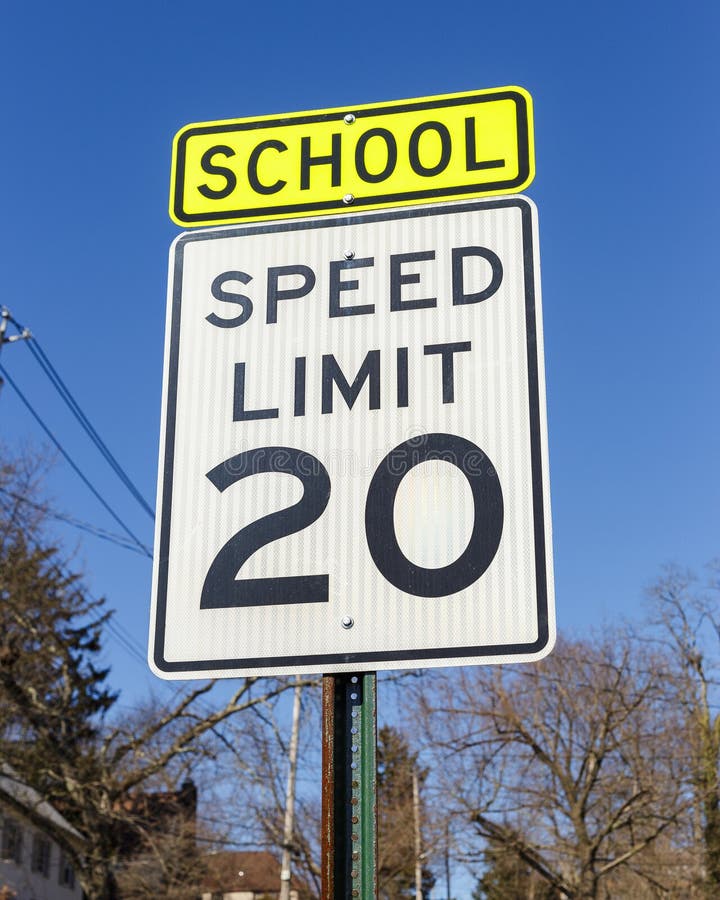 Limits school. School Speed limit 25.