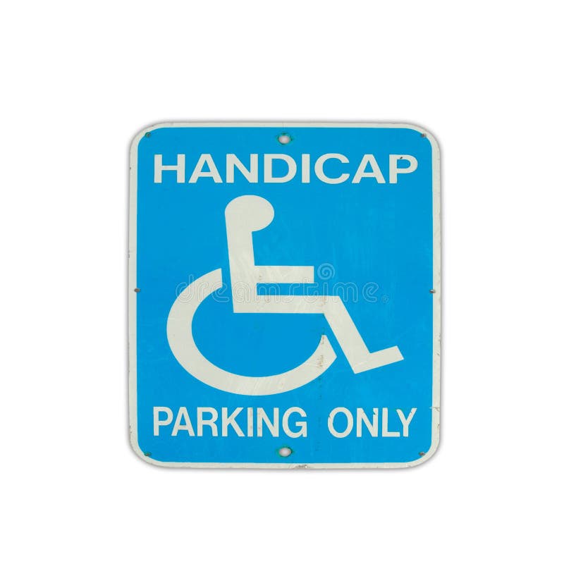 Road sign parking for disabled stock photography Road sign parking for disabled stock photography