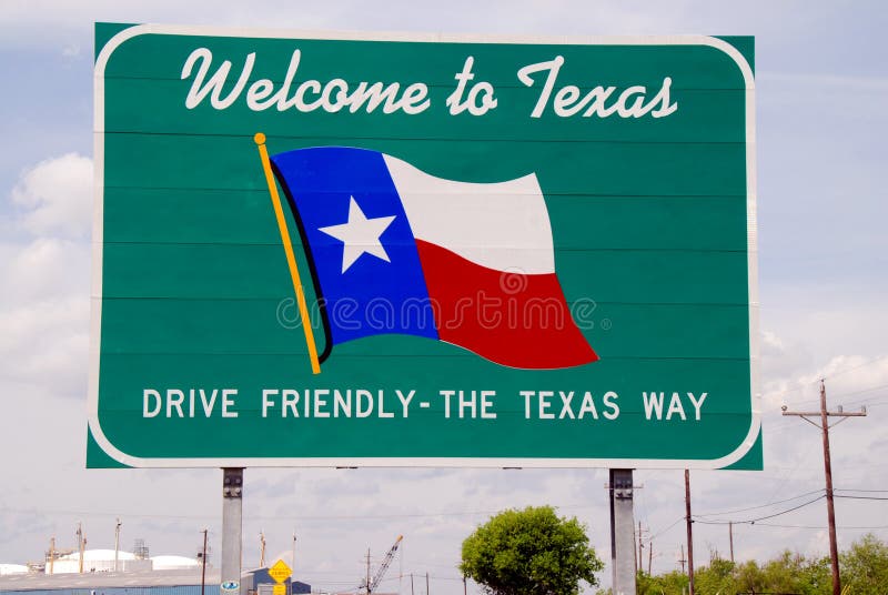 Welcome To Texas Road Sign Stock Photos Free And Royalty Free Stock