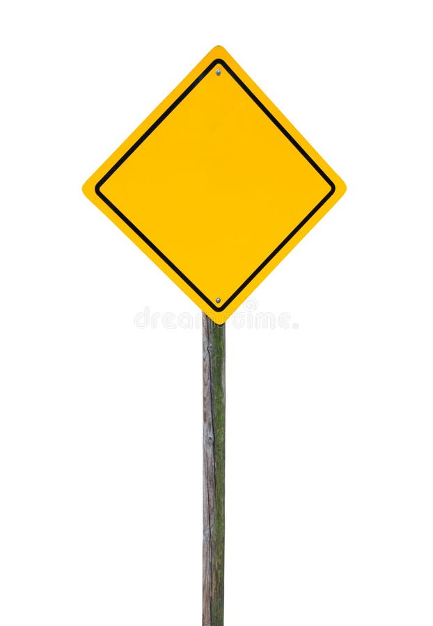 Road Sign on a Wooden Post. Stock Photo Image of single, roadsign 27842064